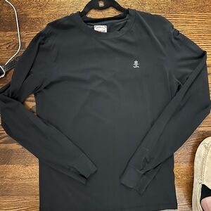 Diesel Men's fitted Black Long Sleeve Shirt